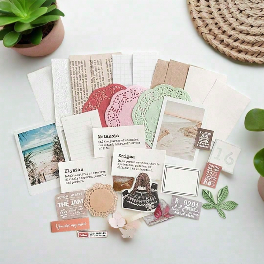 

DSP - 35 PCS JOURNAL KIT MINI EPHEMERA