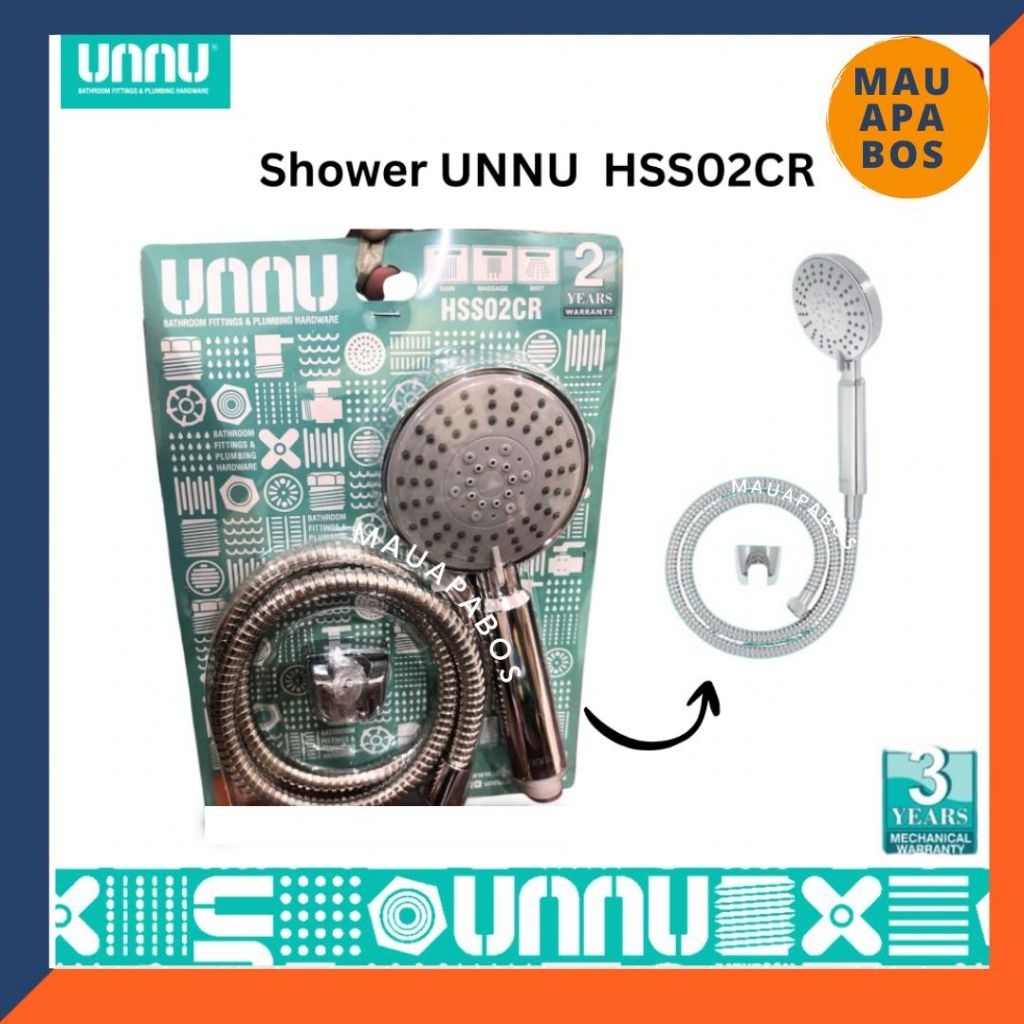 Shower Mandi UNNU / Hand Shower UNNU HSS02CR
