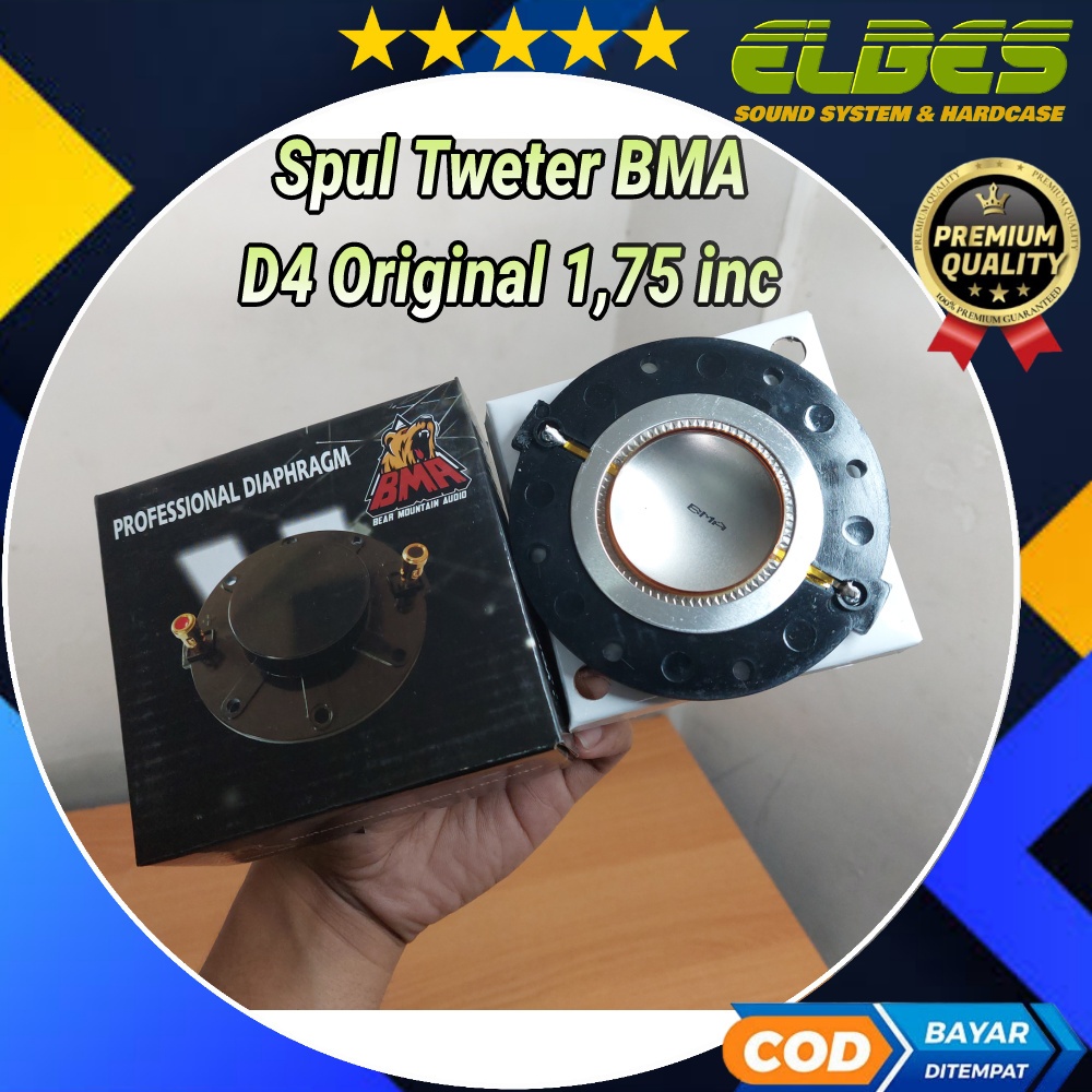 Spul driver tweeter twiter voice coil BMA D4 44,4mm ORIGINAL ASLI BMA