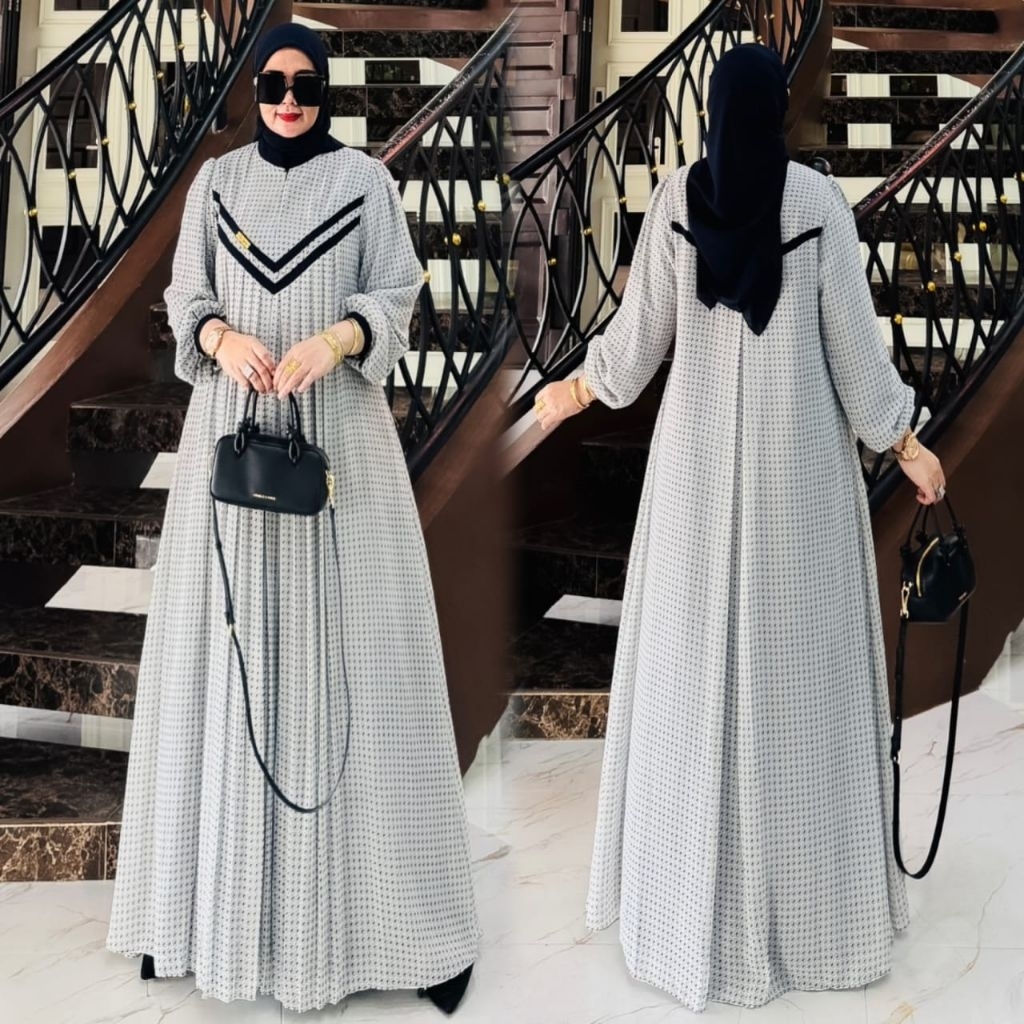 Maharani Set / Gamis Maharani Set Jilbab / COD / Original produk