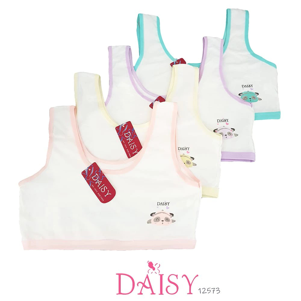 3 PCS - MINISET / BRA ANAK REMAJA PEREMPUAN DAISY KARET LEBAR