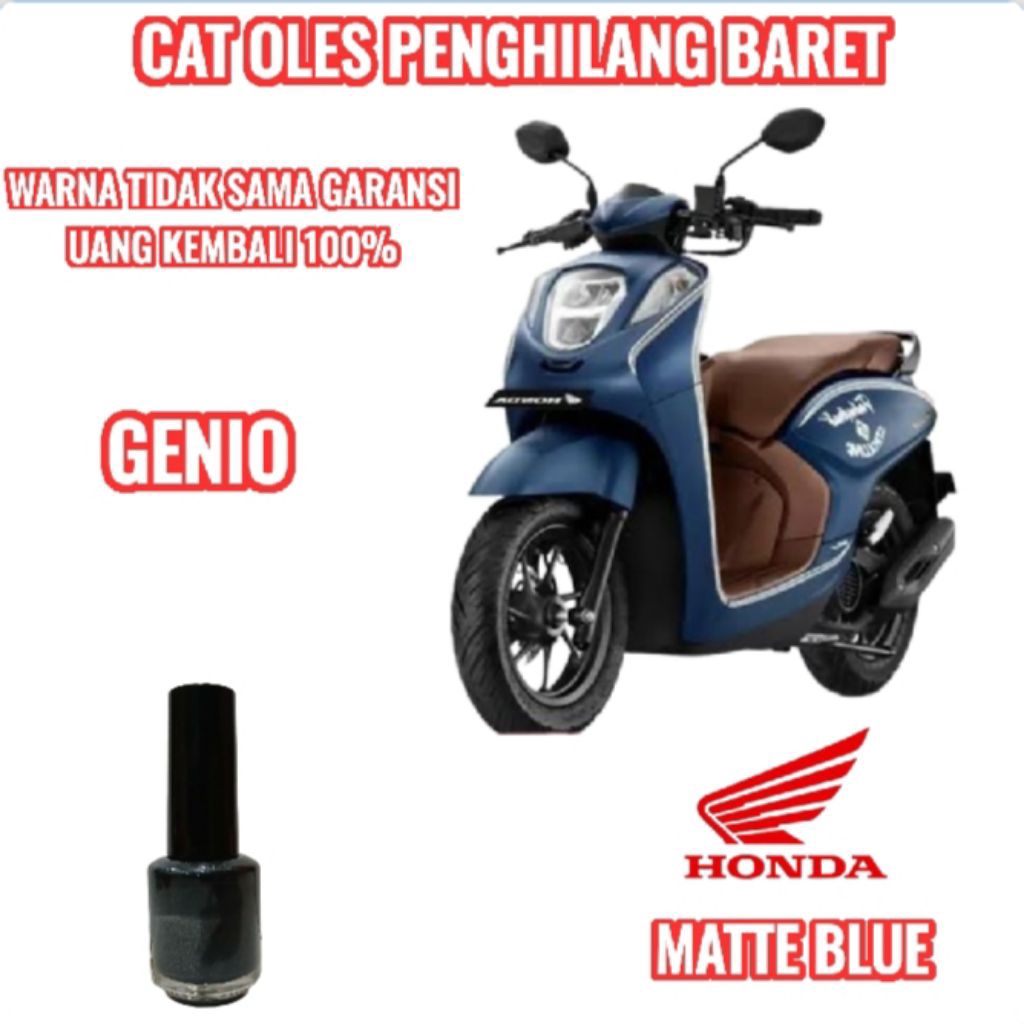 CAT OLES PENGHILANG BARET MOTOR HONDA GENIO BIRU DOFF TERMURAH