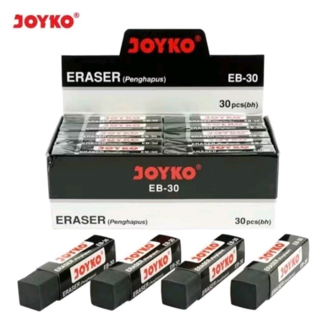

10 pcs Penghapus Pensil JOYKO panjang ER-30W