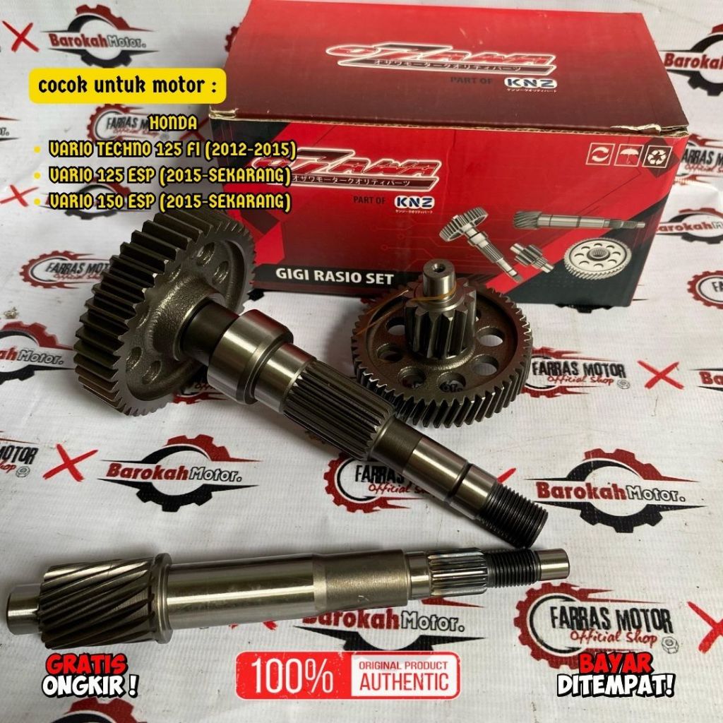 GEAR BOX GIGI RASIO TRANSMISI SET ASSY HONDA VARIO TECHNO 125 FI (2012-2015) VARIO 125 ESP (2015-SEK