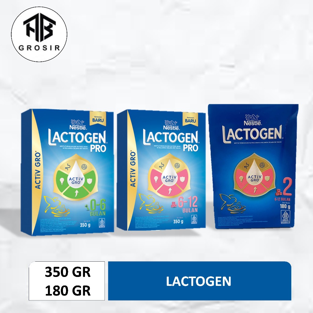 

Lactogen 180gr/350gr Kotak 0-6 bulan / 6 - 12 bulan