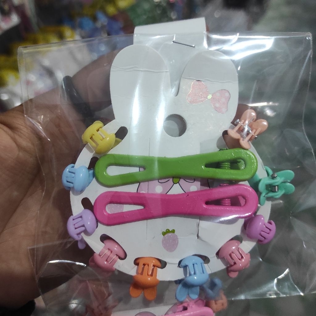 set jepit rambut anak warna warni