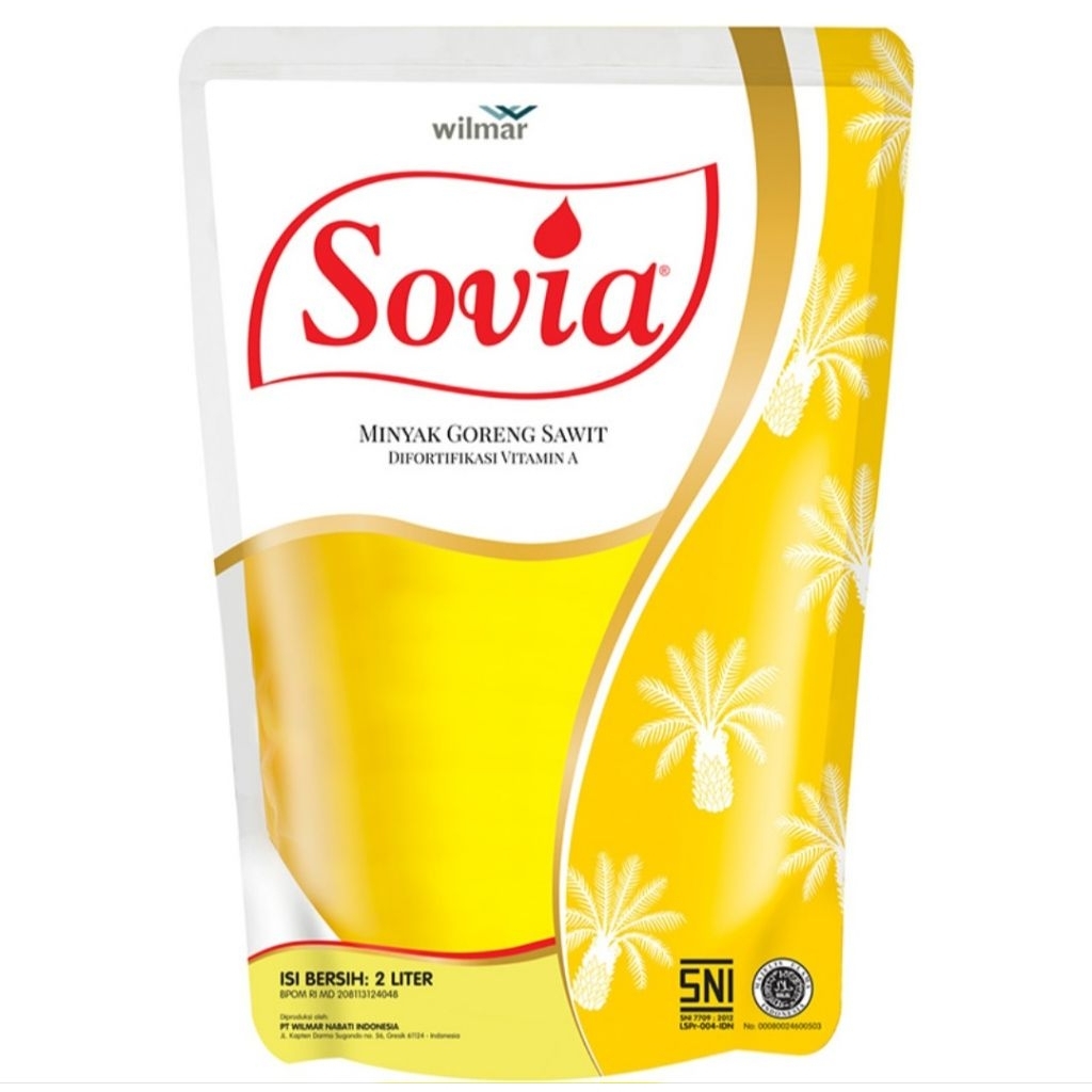 

Sovia Minyak Goreng Sawit Pouch 2 L