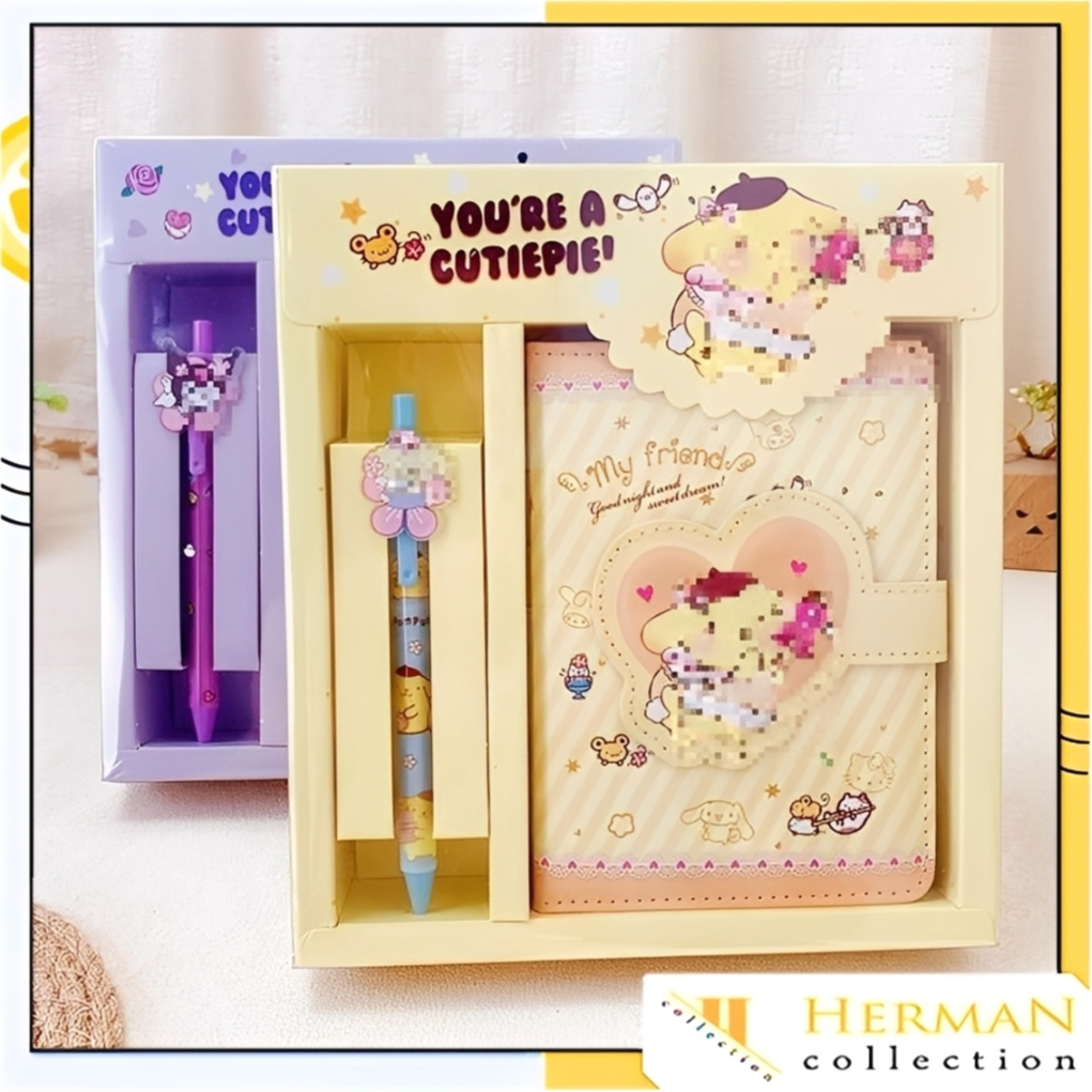 

HC - Alat Tulis Anak Sekolah Pulpen Notebook Magnet Paket Alat Tulis 2 IN 1 Set Stationery 2IN1 Karakter Kartun