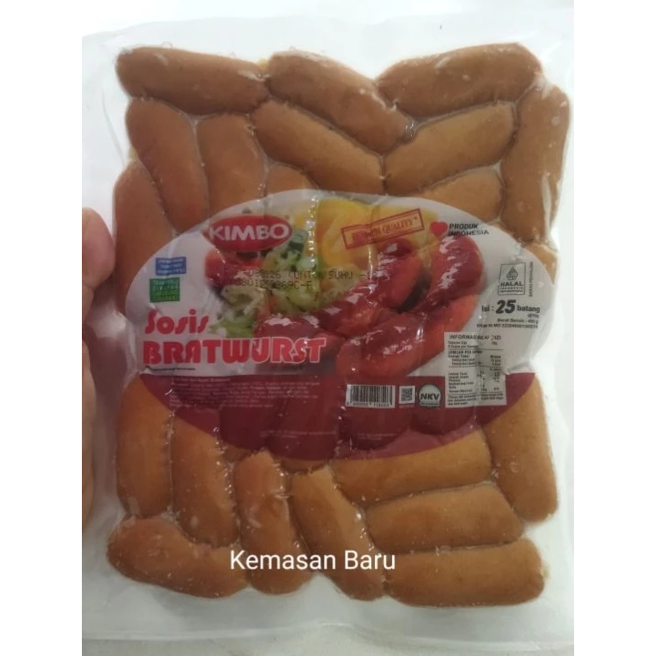 

Sosis KIMBO Bratwurst Cocktail Original Isi 25