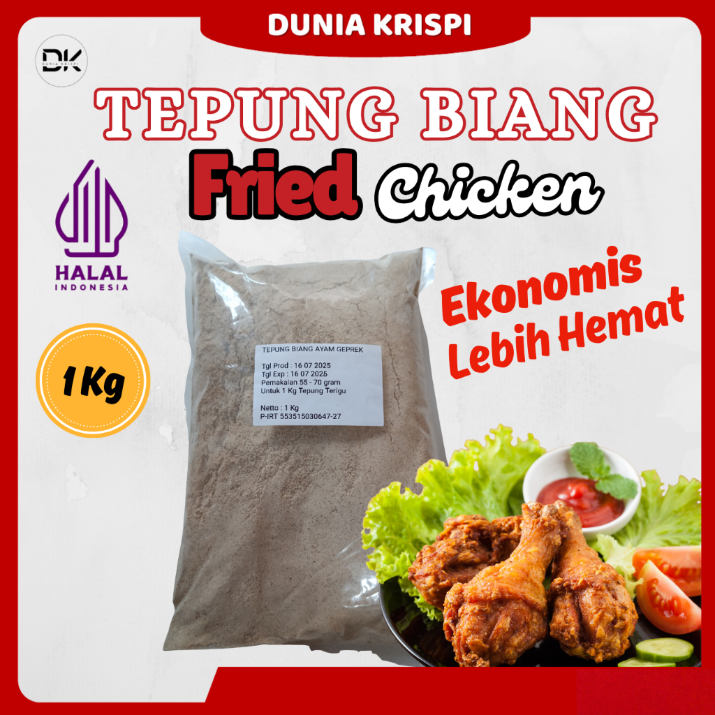 

Tepung Biang Fried Chicken Dan Ayam Geprek Ekonomis