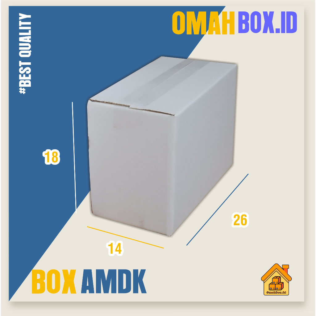 

Kardus box amdk putih 120ml x32 | 26x14x18 cm box air minum kemasan mineral