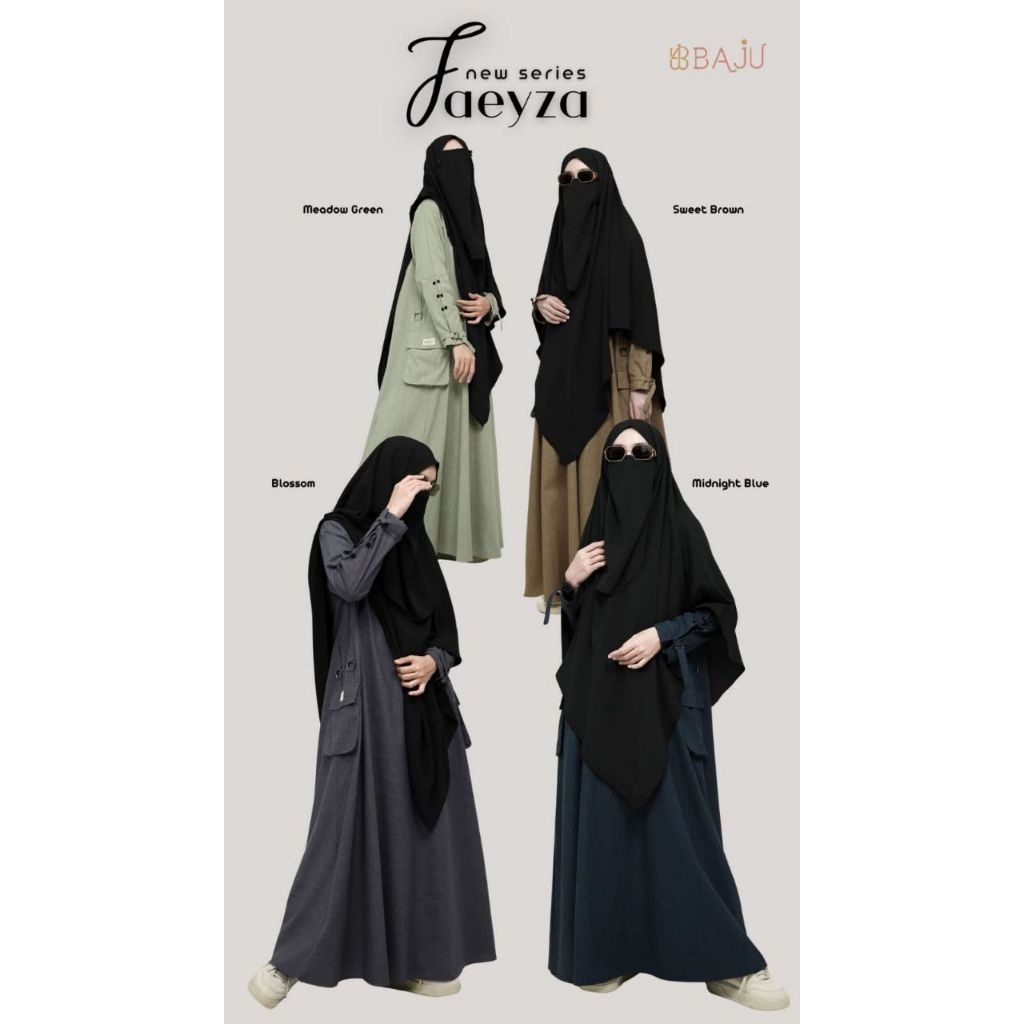 faeyza series by Baju | gamis syari only  premium | gamis remaja terbaru