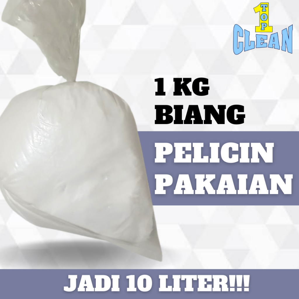 BIANG PELICIN PAKAIAN TOPCLEAN 1 KG pelicin pakaian saat menyetrika