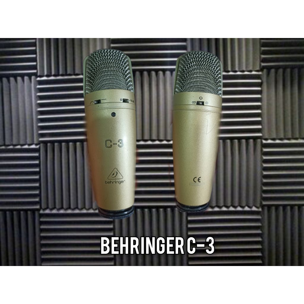 MIC CONDENSOR BEHRINGER C-3 COCOK UNTUK RECORDING PODCAST ATAU LIVE STREAMING