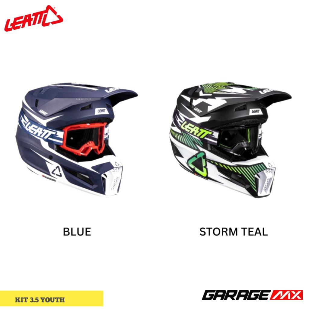 HELM LEATT 3.5 YOUTH ORIGINAL SATU SET KACAMATA  / HELM ANAK TRAIL MOTOCROSS