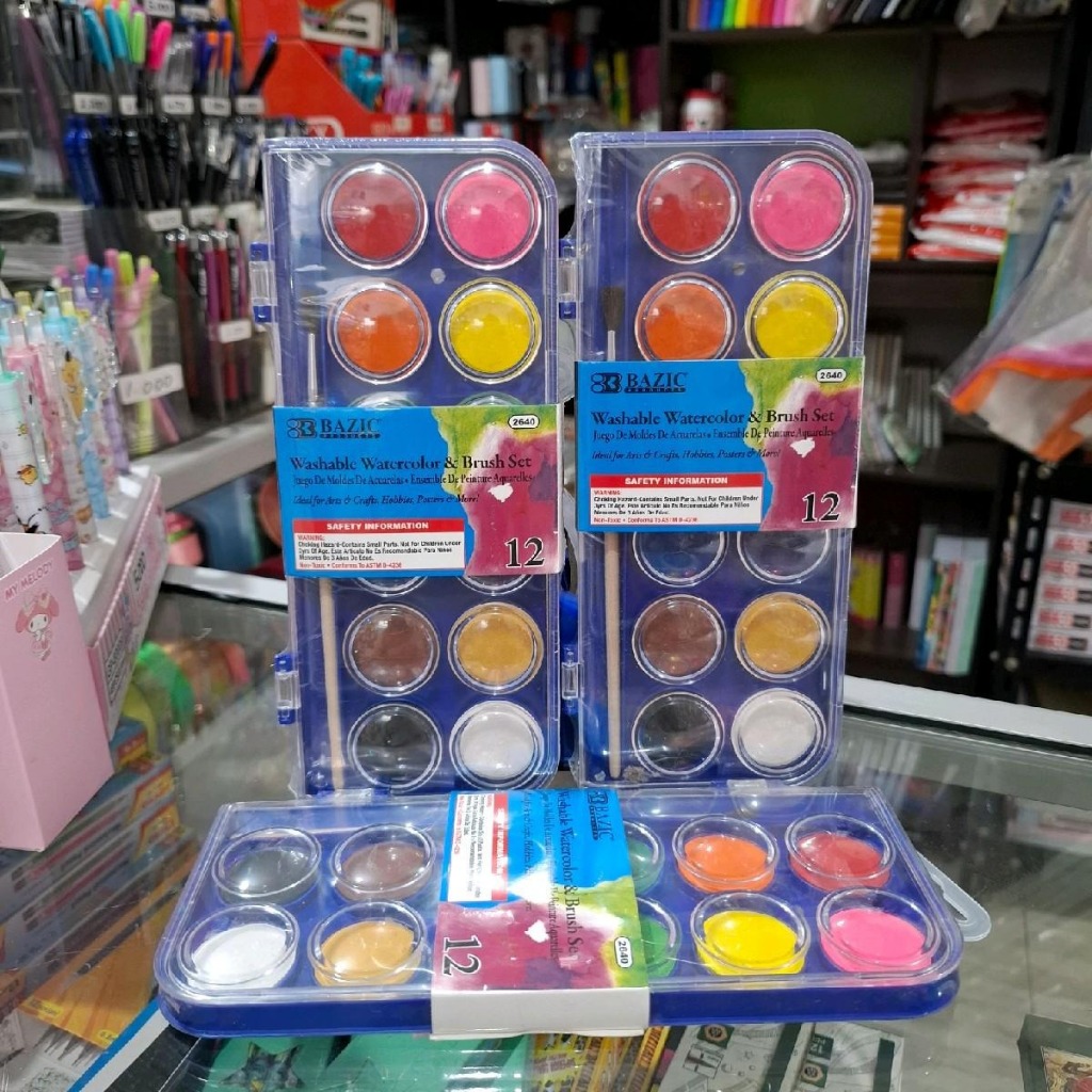 

Cat air 12 warna bazic ada kuasnya