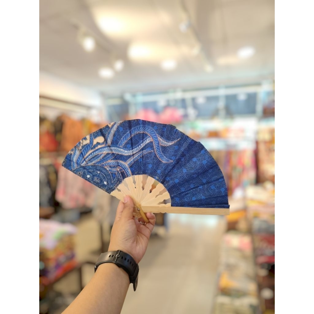 Batikita- Kipas batik souvenir kipas oleh-oleh batik souvenir