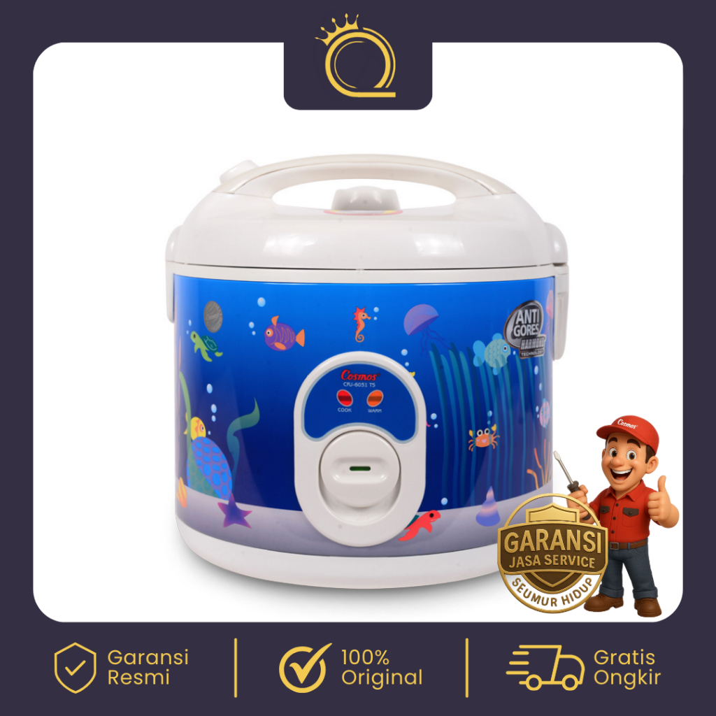 Cosmos Rice Cooker Harmond 2 Liter CRJ-6031 N Magic Com Penanak Nasi