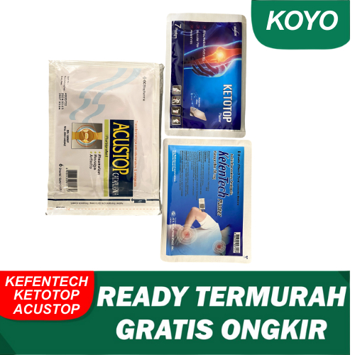 KOYO KEFENTECH KETOTOP ACUSTOP CATAPLASMA ORIGINAL TERMURAH