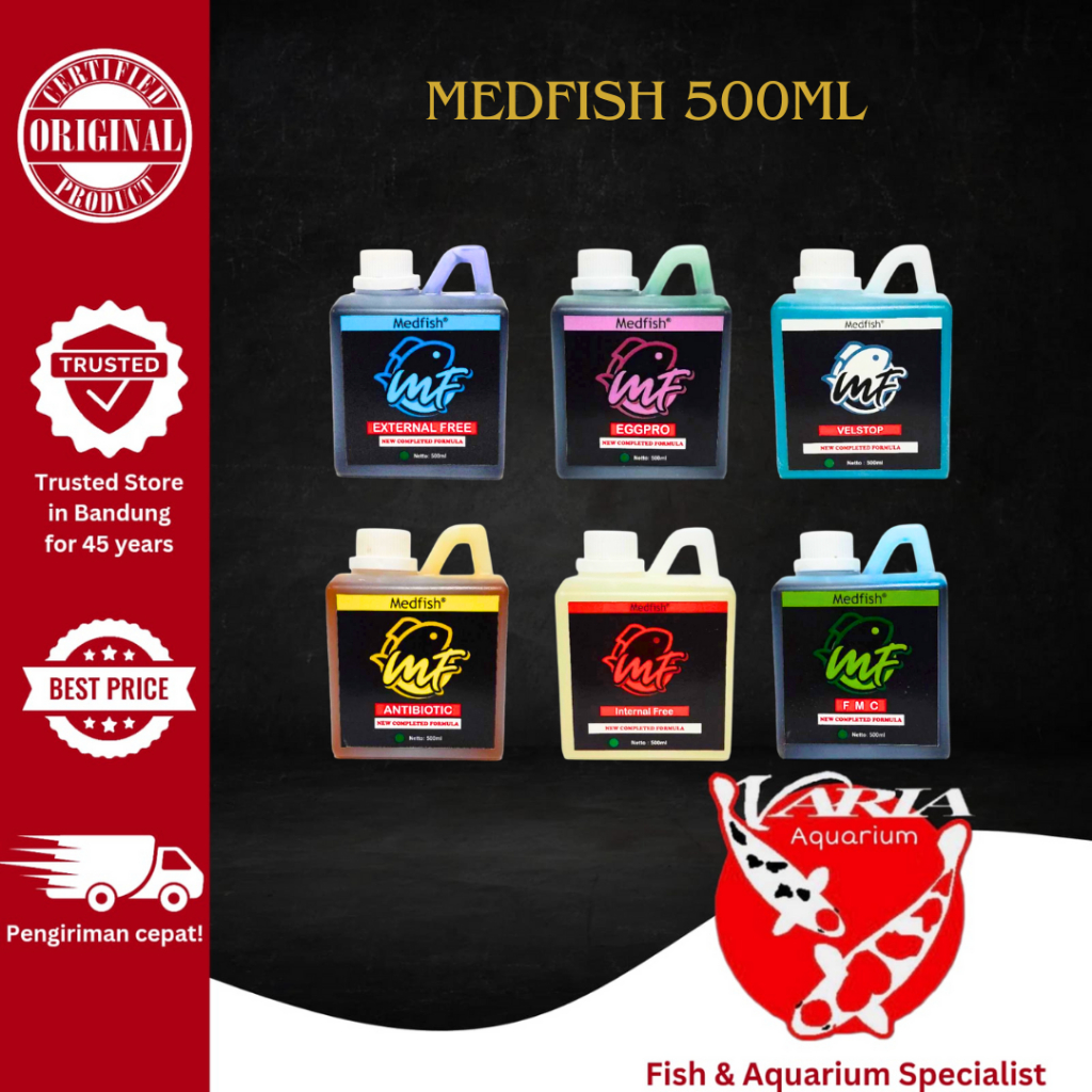 Medfish Obat Ikan Hias 500ml Obat Ikan Hias Medfish 500 ml