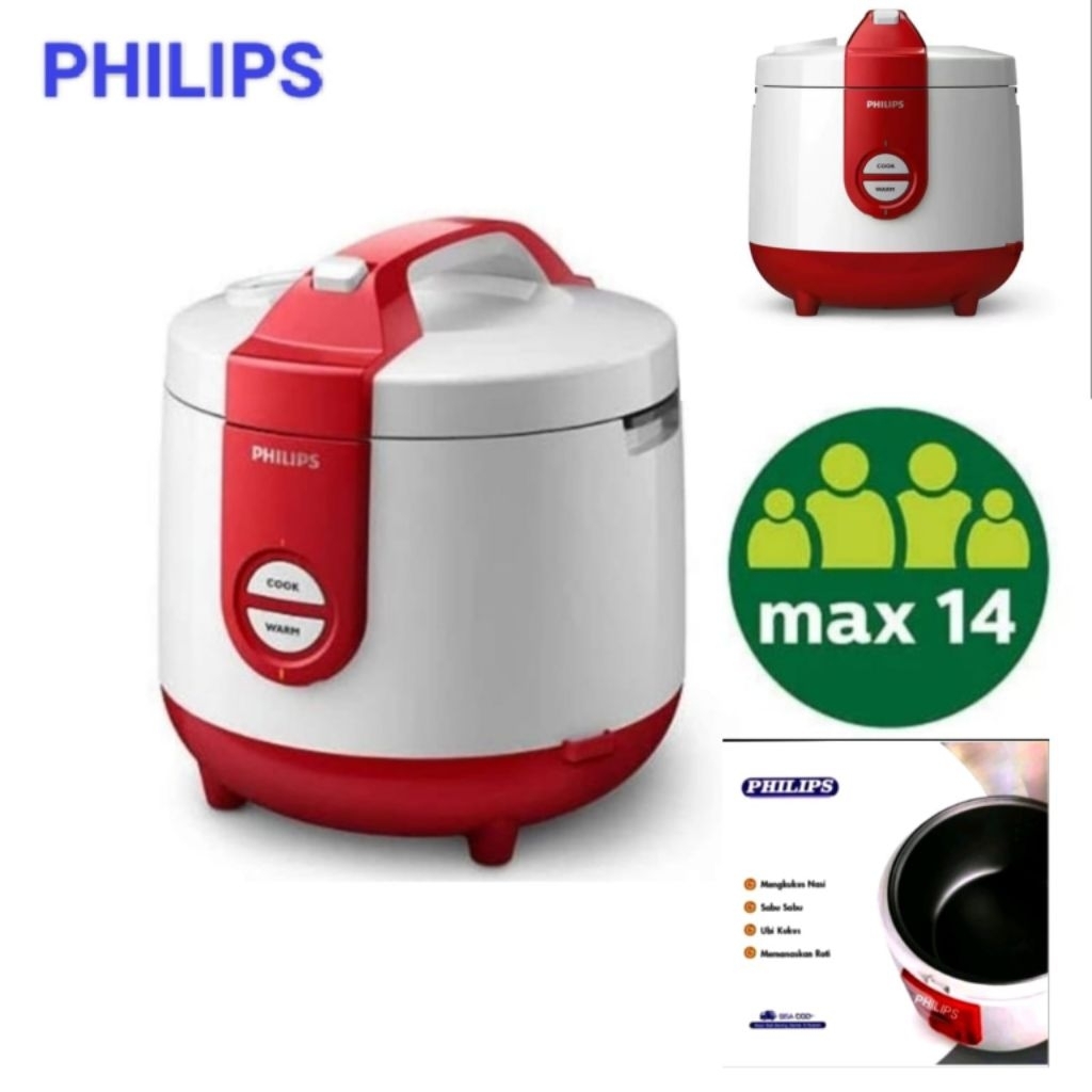 Penanak nasi Rice cooker mejikom Philips 400Watt Cuci Gudang