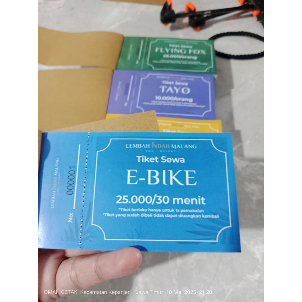 Cetak Tiket Wisata | Kupon | Tiket | Voucher