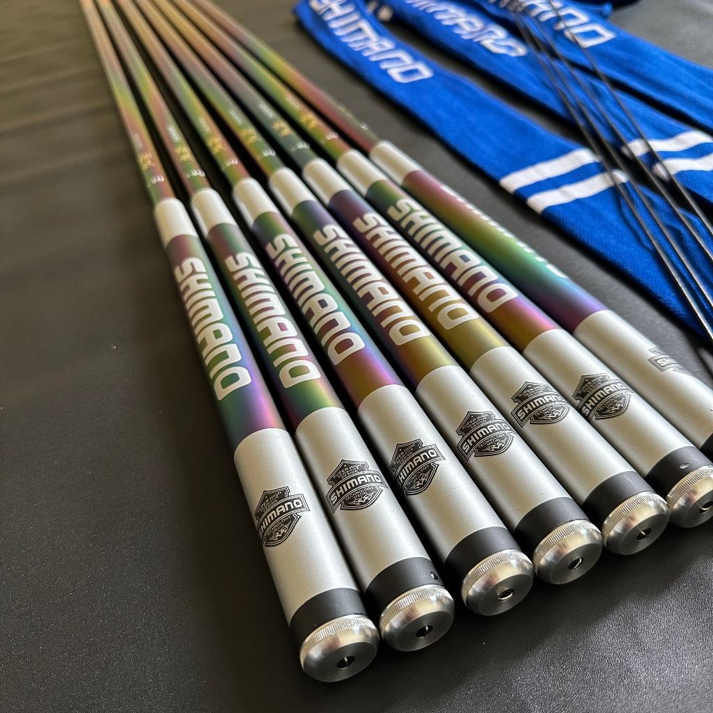 Joran Tegek Shimano Syoufu Panjang 3.5 - 7.2 Meter Hard Medium Ringan Kaku Kuat Warna Pelangi