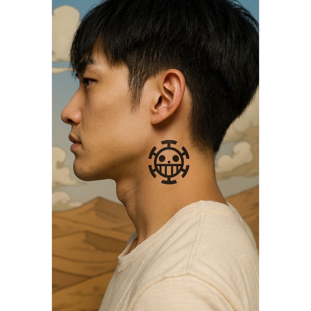 Potatoo Tato Stiker Temporer Tema Wibu One Piece Tahan Air Waterproof