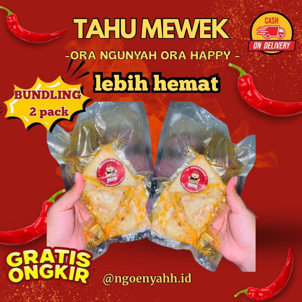 

tahu huha ayam mercon mewek bundling 2 pack frozen