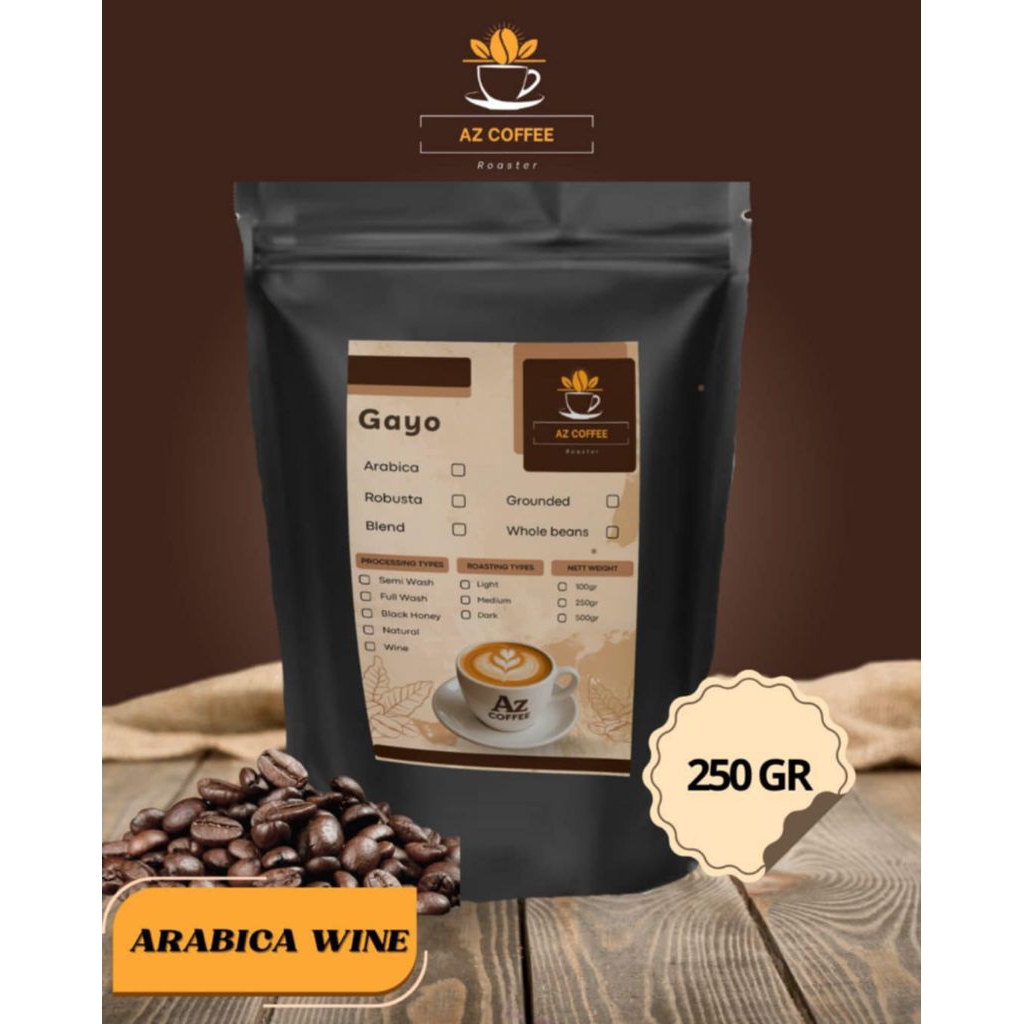 

KOPI GAYO WINE Premuim 250 gr