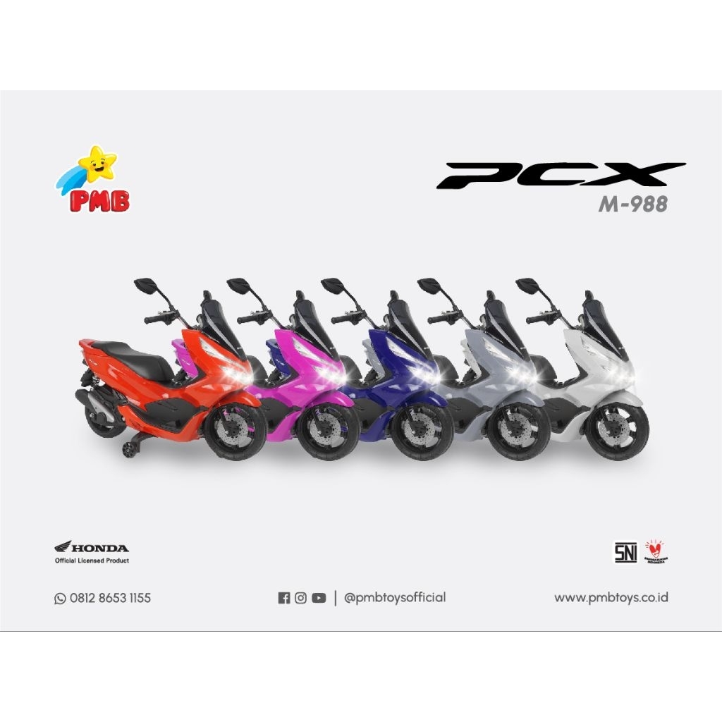 MOTOR AKI PMB M588/M988 MAINAN KENDARAAN ANAK RAID NMAX PCX AKI CAS CHARGER
