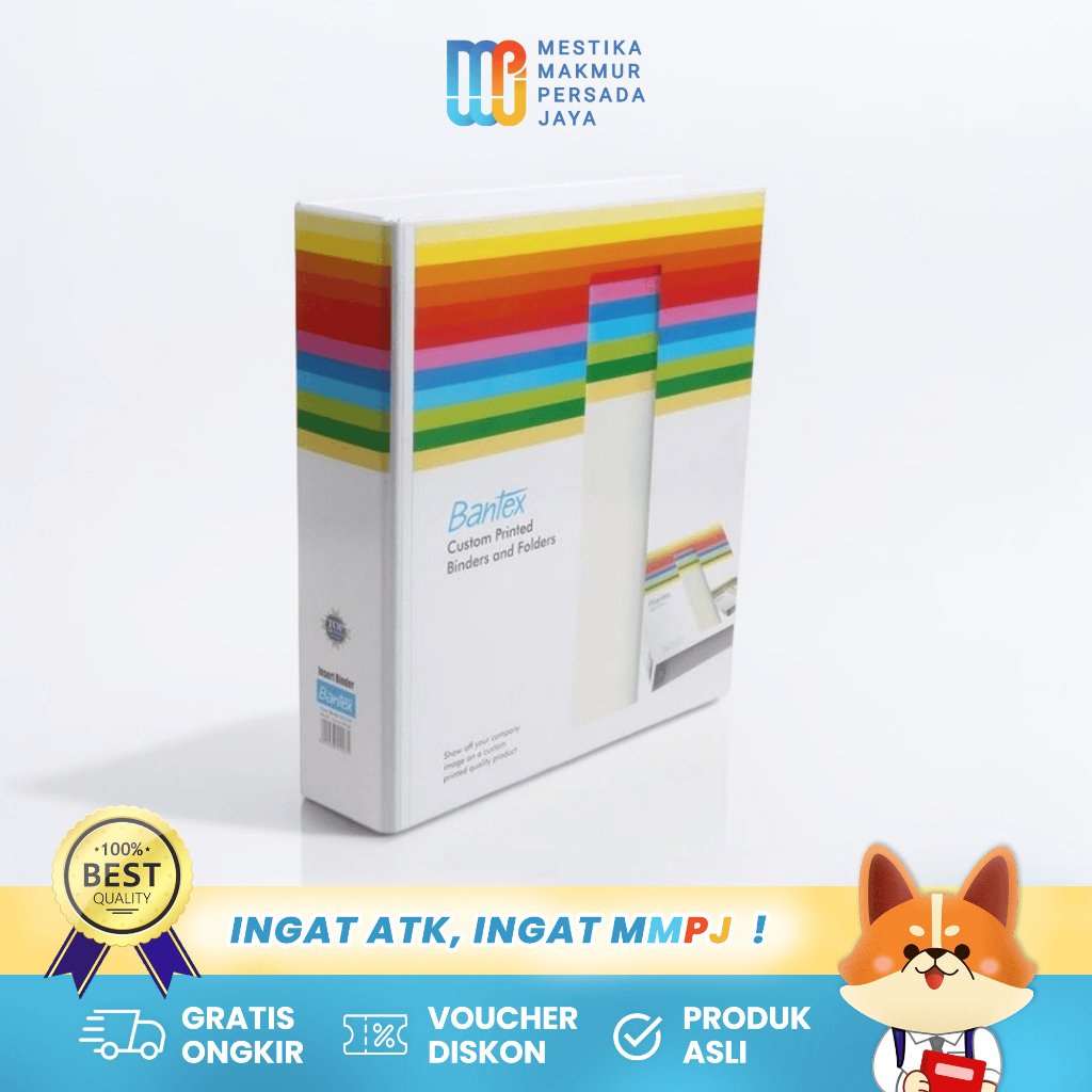 

Bantex Insert Ring Binder Tempat Dokumen - A4 2 Ring D 52mm White