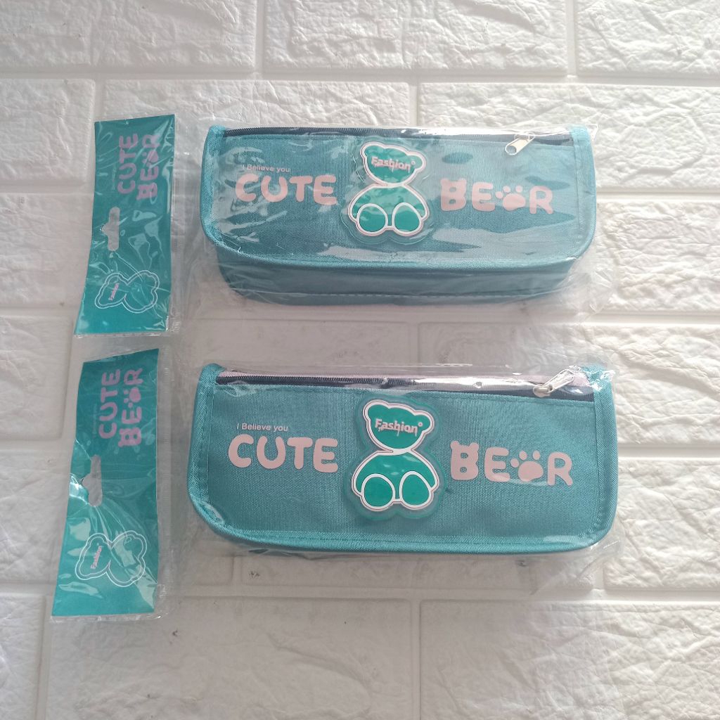 

INDAH JAYA STORE | TEMPAT KOTAK PENSIL KAIN RESLETING CUTE BEAR KAYAGI