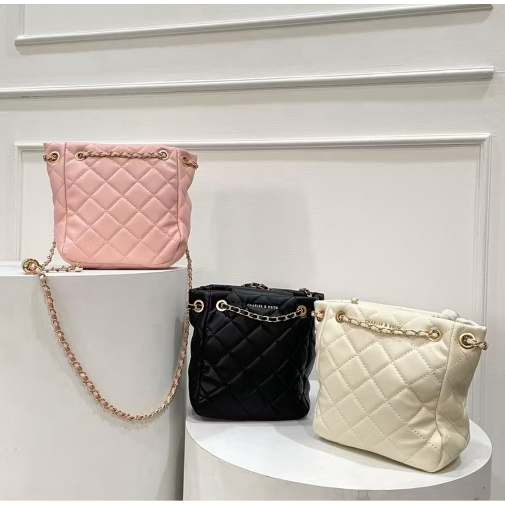 Tas CK 340 Nappa PU Magnetic Light Pink/Black/Cream