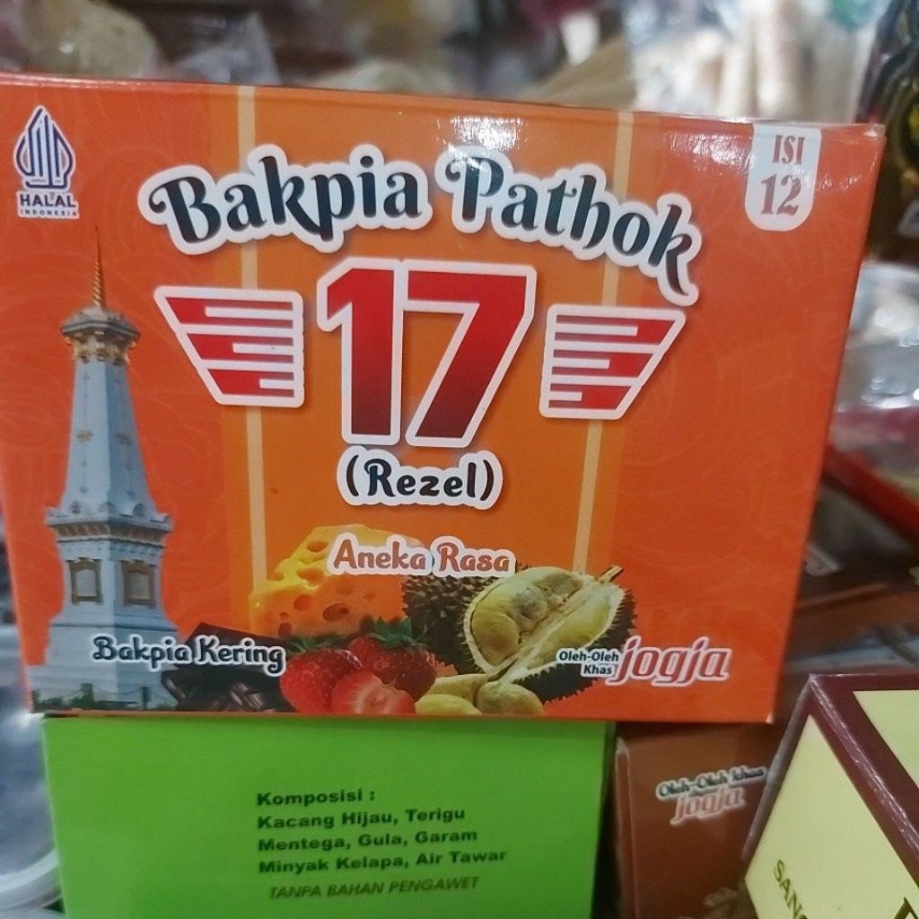 

bakpia pathok jogjakarta isi 12 biji rasa mix ( keju coklat dan durian)