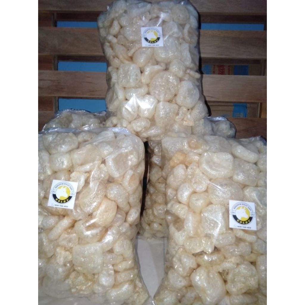 

Kerupuk kulit sapi asli ¼kg
