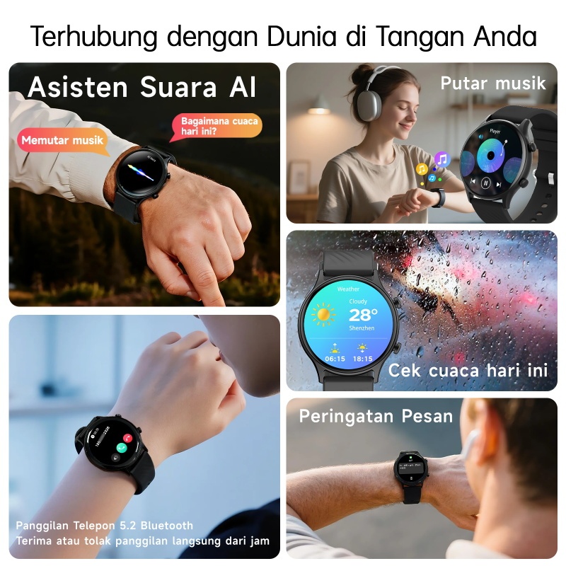 New Product BestPromo Skmei B53S Smartwatch Support Strava Jam Tangan Pria Smartwatch Wanita Elegan