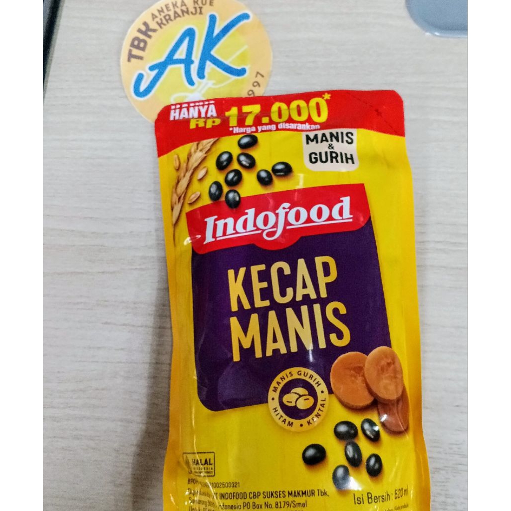 

kecap Indofood Manis 520ml kecap manis infofood