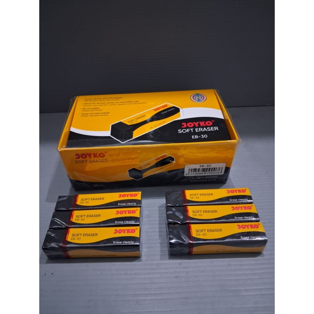 

Eraser// soft eraser//penghapus joyko EB-30 hitam