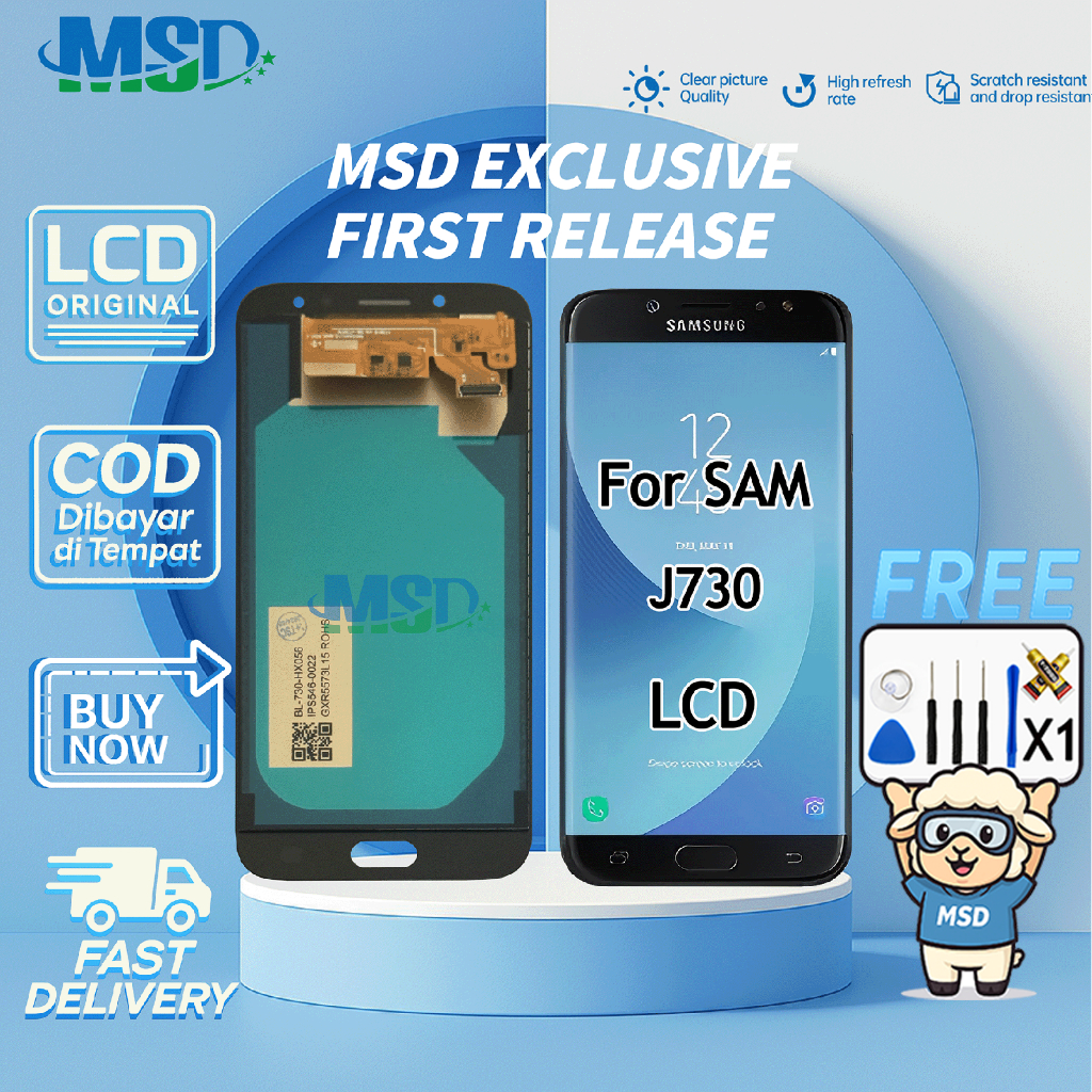 LCD For SAMSUNG GALAXY J7 PRO 2017/J730 UNIVERSAL FULLSET Touchscreen LCD HP OG ASUGAR/MSD