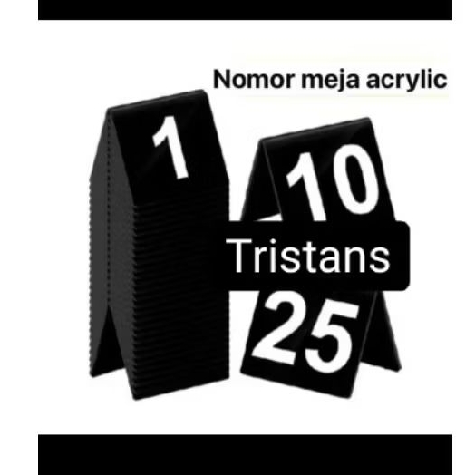 

Akrilik/ nomor meja/ akrilik nomor meja dekorasi cafe ukuran 8x8 cm tebal 2mm