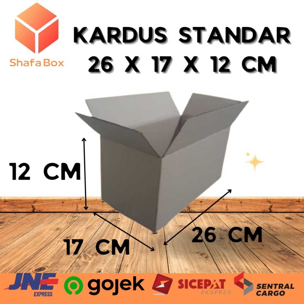 

Kardus Standar 26x17x12 Cm