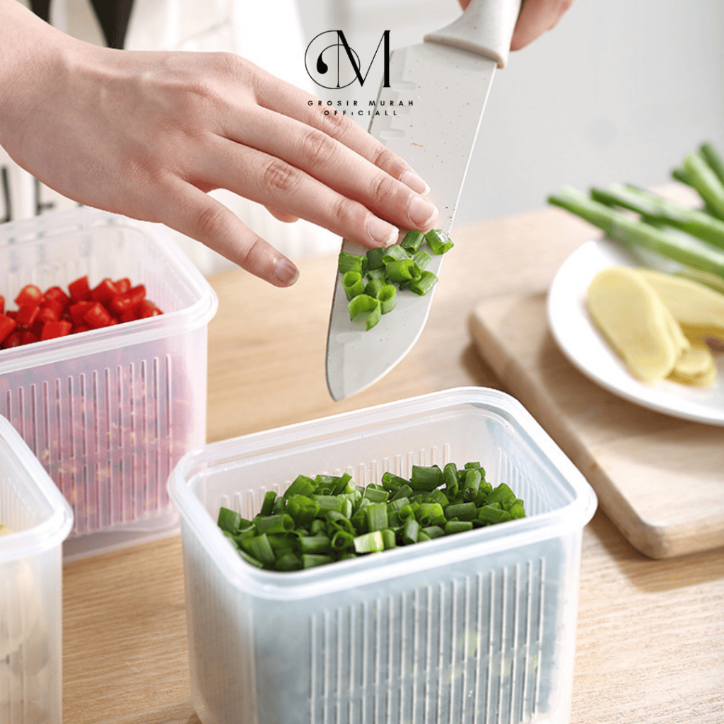 BESTPROMO GROVE MAISON Kotak Tempat Penyimpan Makanan Dapur Kulkas Food Storage Kecil Container