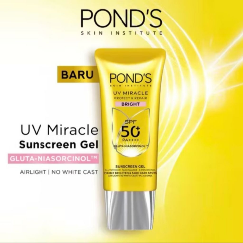 Ponds UV Miracle Sunscreen Gel Bright SPF 50 | Ponds Sunscreen Gel Hydra SPF 50 25gr 50gr
