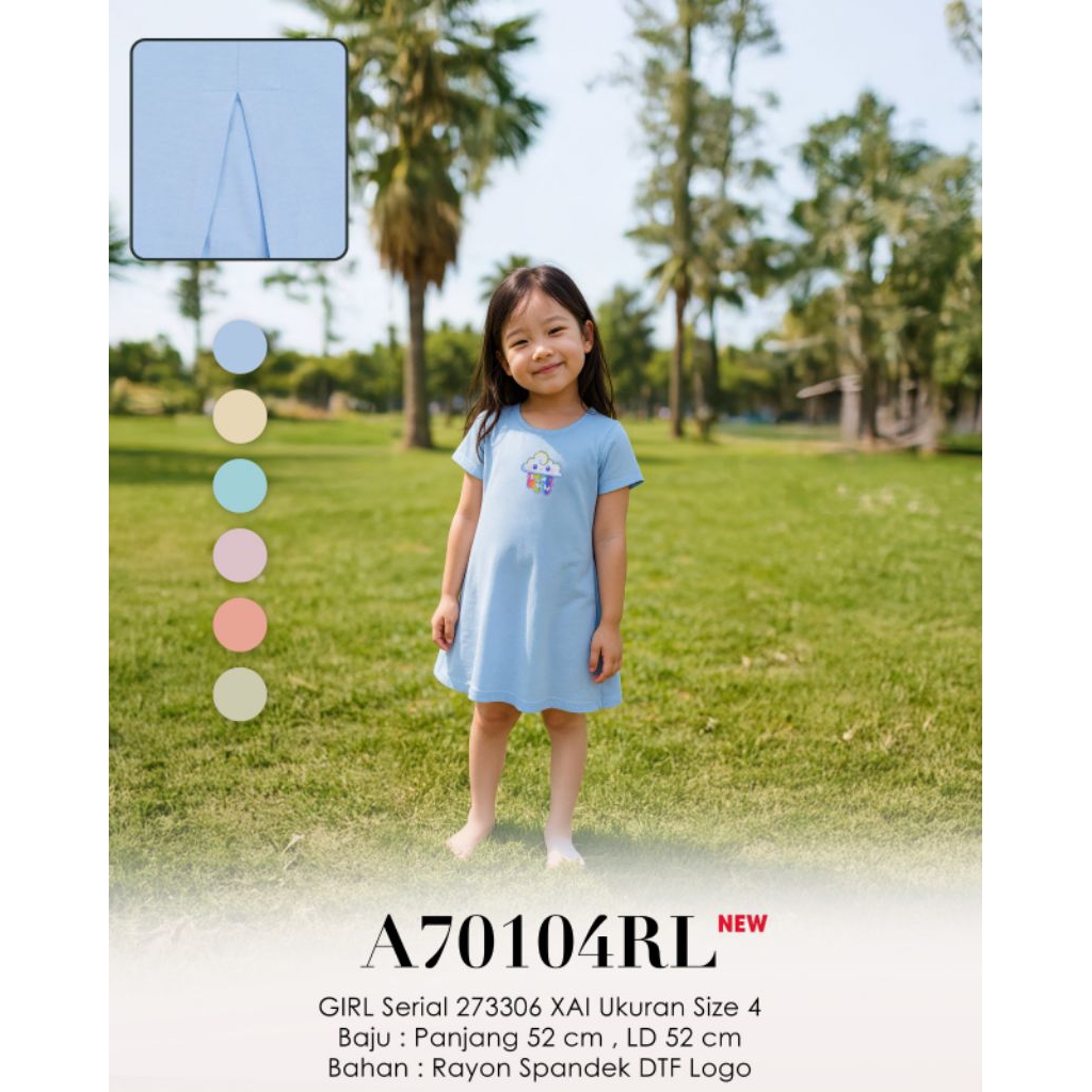 LEMONE DRESS ANAK SIZE 4