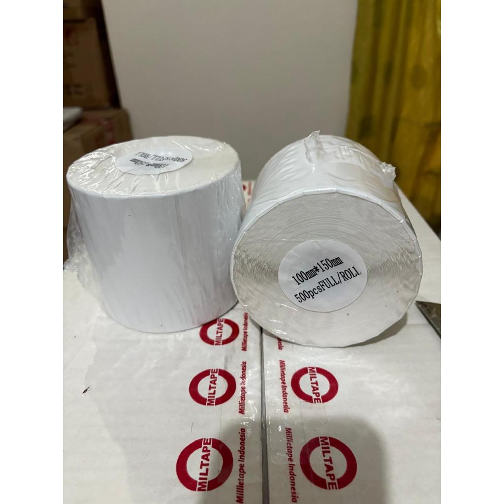 

Kertas Roll Stiker 100 x 150 Kertas Thermal Kertas Resi Toko Online 500 lembar