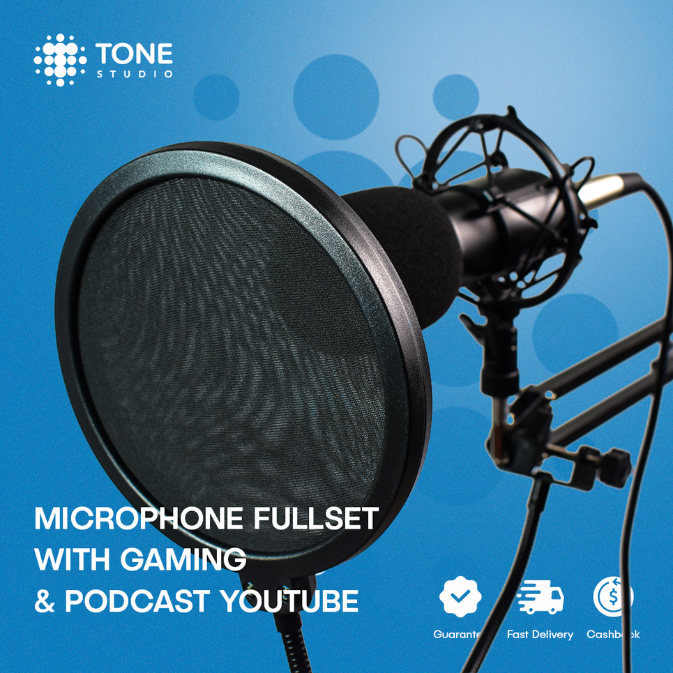 Microphone Condensor BM800 Live Recording Studio PC Streaming 3.5mm AUX Jack With Stand NB-35