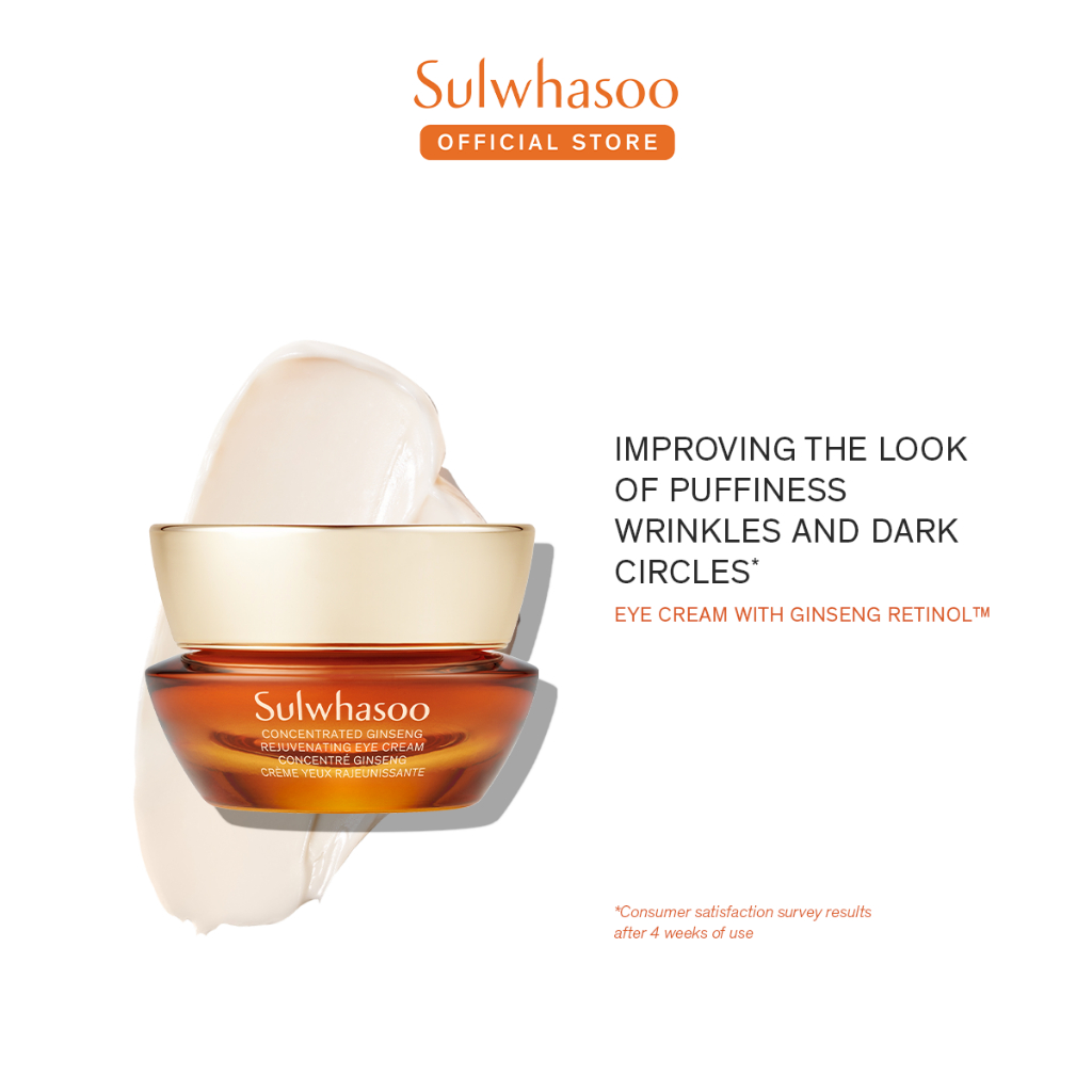 Sulwhasoo Concentrated Ginseng Rejuvenating Eye Cream 15ML - Krim Mata, Ginseng Retinol, Anti Aging,