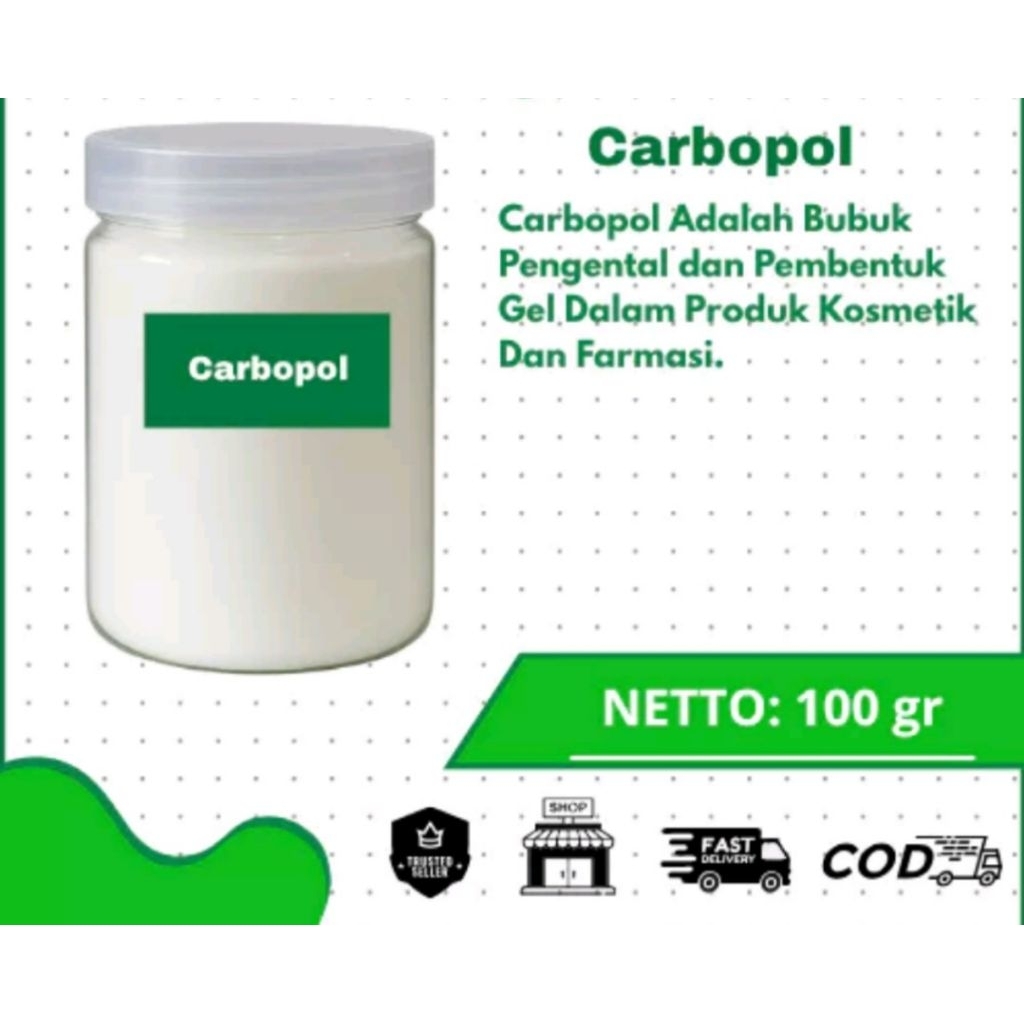 

Carbopol 100gr/ carbomer 100gr/ Pengental Gel
