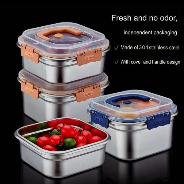 Lunch box stainless steel 1800ML ada pegangan kotak makanan